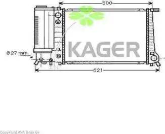 Kager 31-0121 - Радиатор, охлаждение двигателя autodnr.net