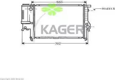 Kager 31-0122 - Радиатор, охлаждение двигателя autodnr.net