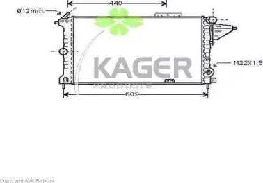 Kager 31-0755 - Радиатор, охлаждение двигателя autodnr.net