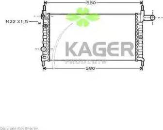 Kager 31-0759 - Радиатор, охлаждение двигателя autodnr.net