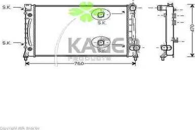 Kager 311765 - Радиатор, охлаждение двигателя avtokuzovplus.com.ua