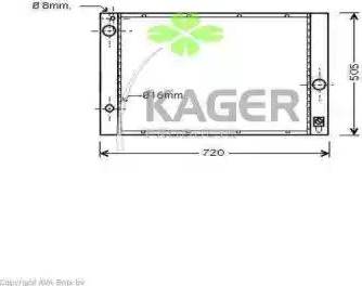 Kager 312187 - Амортизатор avtokuzovplus.com.ua