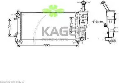 Kager 31-2394 - Радиатор, охлаждение двигателя avtokuzovplus.com.ua