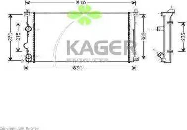 Kager 31-2665 - Радиатор, охлаждение двигателя avtokuzovplus.com.ua