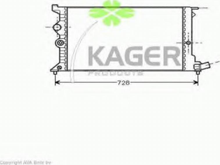 Kager 313588 - Радиатор, охлаждение двигателя autodnr.net