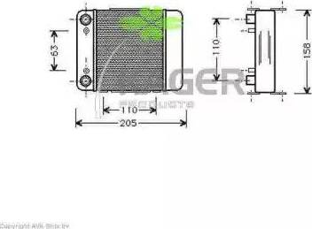 Kager 313714 - Масляний радіатор, рухове масло autocars.com.ua