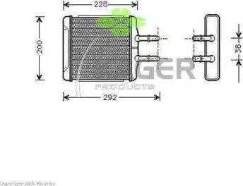 Kager 32-0029 - Теплообменник, отопление салона autodnr.net