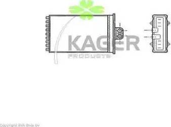 Kager 32-0086 - Теплообмінник, опалення салону autocars.com.ua