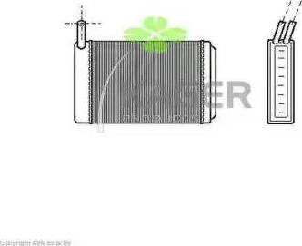 Kager 32-0132 - Теплообмінник, опалення салону autocars.com.ua