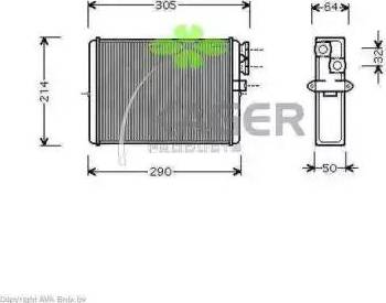 Kager 32-0363 - Теплообменник, отопление салона autodnr.net