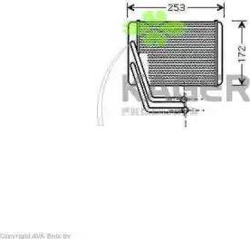 Kager 320374 - Теплообмінник, опалення салону autocars.com.ua