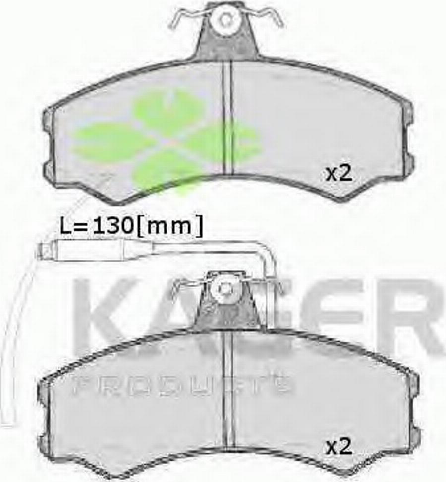 Kager 350049 - Гальмівні колодки, дискові гальма autocars.com.ua