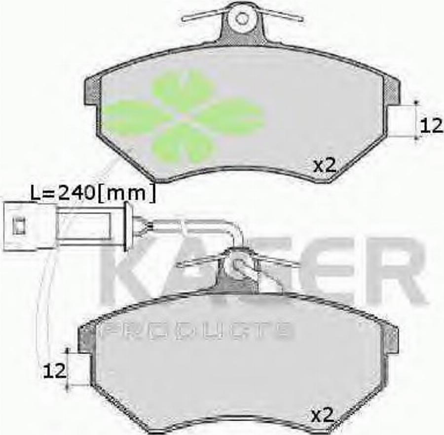 Kager 35-0080 - Тормозные колодки, дисковые, комплект autodnr.net