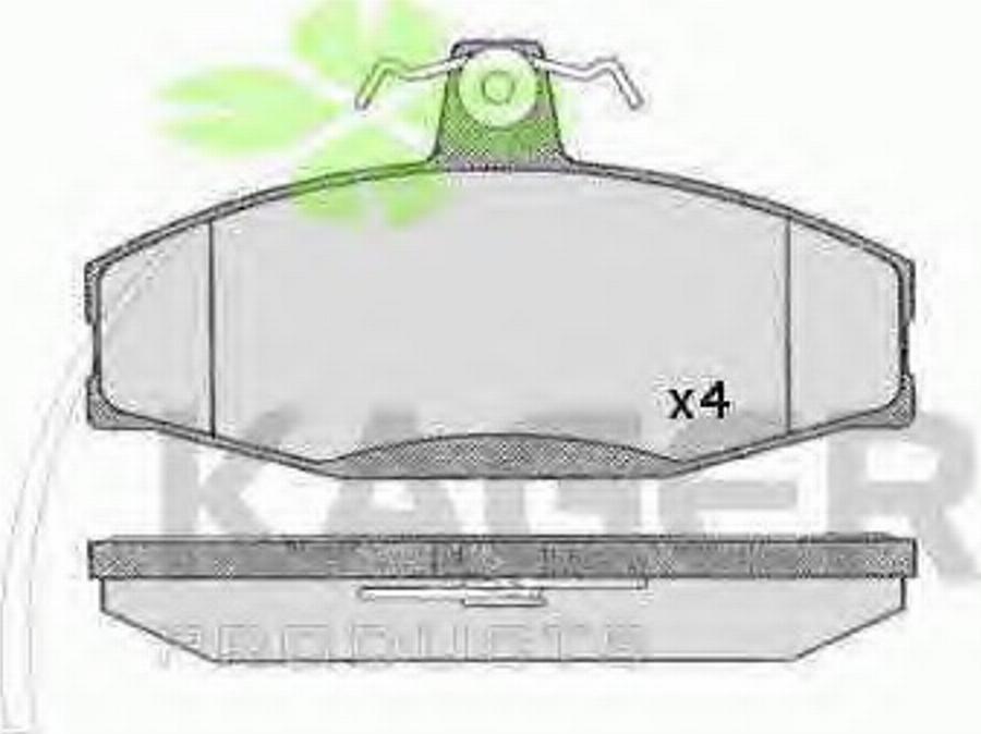 Kager 35-0390 - Тормозные колодки, дисковые, комплект autodnr.net