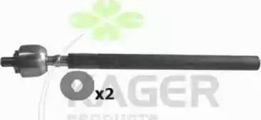 Kager 410302 - Осьовий шарнір, рульова тяга autocars.com.ua