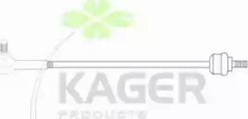 Kager 410843 - Осьовий шарнір, рульова тяга autocars.com.ua