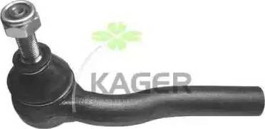 Kager 430263 - Наконечник рульової тяги, кульовий шарнір autocars.com.ua