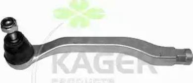 Kager 430825 - Наконечник рульової тяги, кульовий шарнір autocars.com.ua