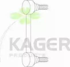 Kager 850241 - Тяга / стойка, стабилизатор avtokuzovplus.com.ua