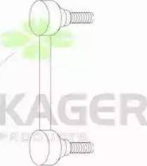 Kager 850480 - Тяга / стійка, стабілізатор autocars.com.ua