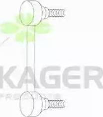 Kager 850652 - Тяга / стійка, стабілізатор autocars.com.ua