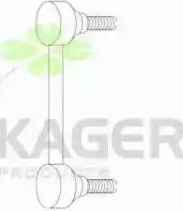 Kager 850725 - Тяга / стойка, стабилизатор avtokuzovplus.com.ua