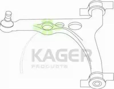 Kager 870110 - Несучий / направляючий шарнір autocars.com.ua