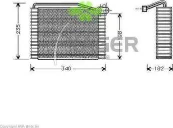 Kager 945023 - Випарник, кондиціонер autocars.com.ua