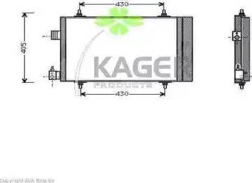 Kager 945069 - Конденсатор, кондиціонер autocars.com.ua