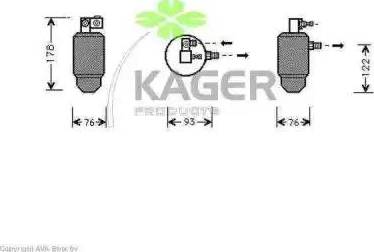 Kager 94-5072 - Осушувач, кондиціонер autocars.com.ua