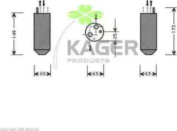 Kager 945106 - Осушитель, кондиционер avtokuzovplus.com.ua