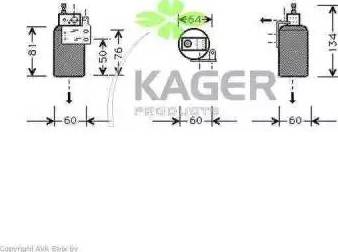 Kager 94-5277 - Осушитель, кондиционер autodnr.net