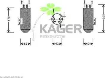 Kager 945298 - Осушувач, кондиціонер autocars.com.ua