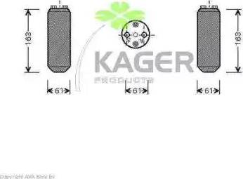 Kager 94-5386 - Осушитель, кондиционер autodnr.net