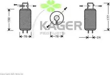 Kager 945414 - Dryer, air conditioning car-mod.com