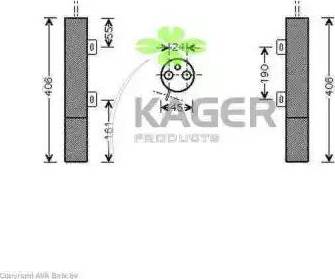 Kager 945484 - Осушитель, кондиционер avtokuzovplus.com.ua