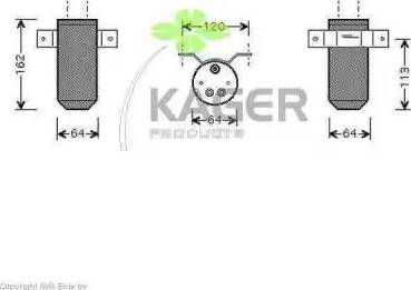 Kager 94-5502 - Осушитель, кондиционер avtokuzovplus.com.ua