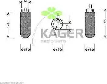 Kager 945522 - Осушитель, кондиционер avtokuzovplus.com.ua