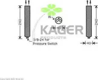 Kager 94-5606 - Осушувач, кондиціонер autocars.com.ua