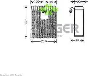 Kager 94-5659 - Испаритель, кондиционер avtokuzovplus.com.ua