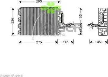 Kager 945737 - Испаритель, кондиционер avtokuzovplus.com.ua