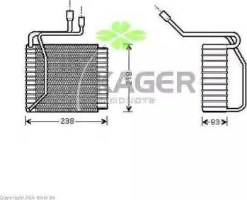 Kager 945744 - Испаритель, кондиционер avtokuzovplus.com.ua