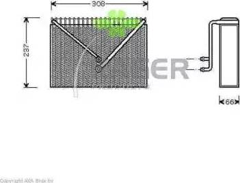 Kager 94-5748 - Испаритель, кондиционер autodnr.net