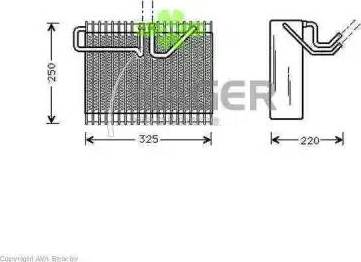 Kager 945756 - Испаритель, кондиционер avtokuzovplus.com.ua
