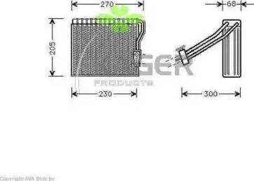 Kager 945759 - Випарник, кондиціонер autocars.com.ua