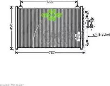 Kager 946104 - Конденсатор, кондиціонер autocars.com.ua