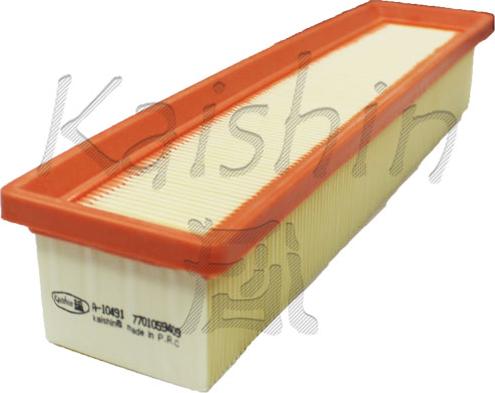 Kaishin A10491 - Повітряний фільтр autocars.com.ua