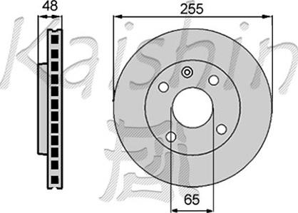 Kaishin CBR015 - Гальмівний диск autocars.com.ua