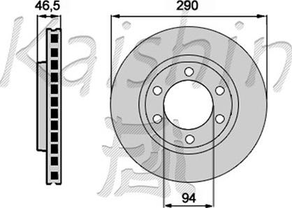 Kaishin CBR112 - Гальмівний диск autocars.com.ua