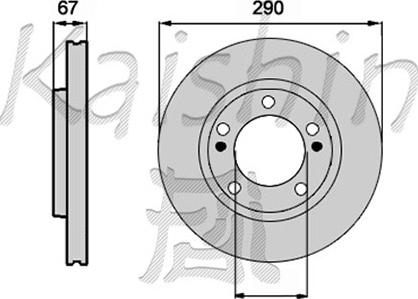 Kaishin CBR193 - Гальмівний диск autocars.com.ua